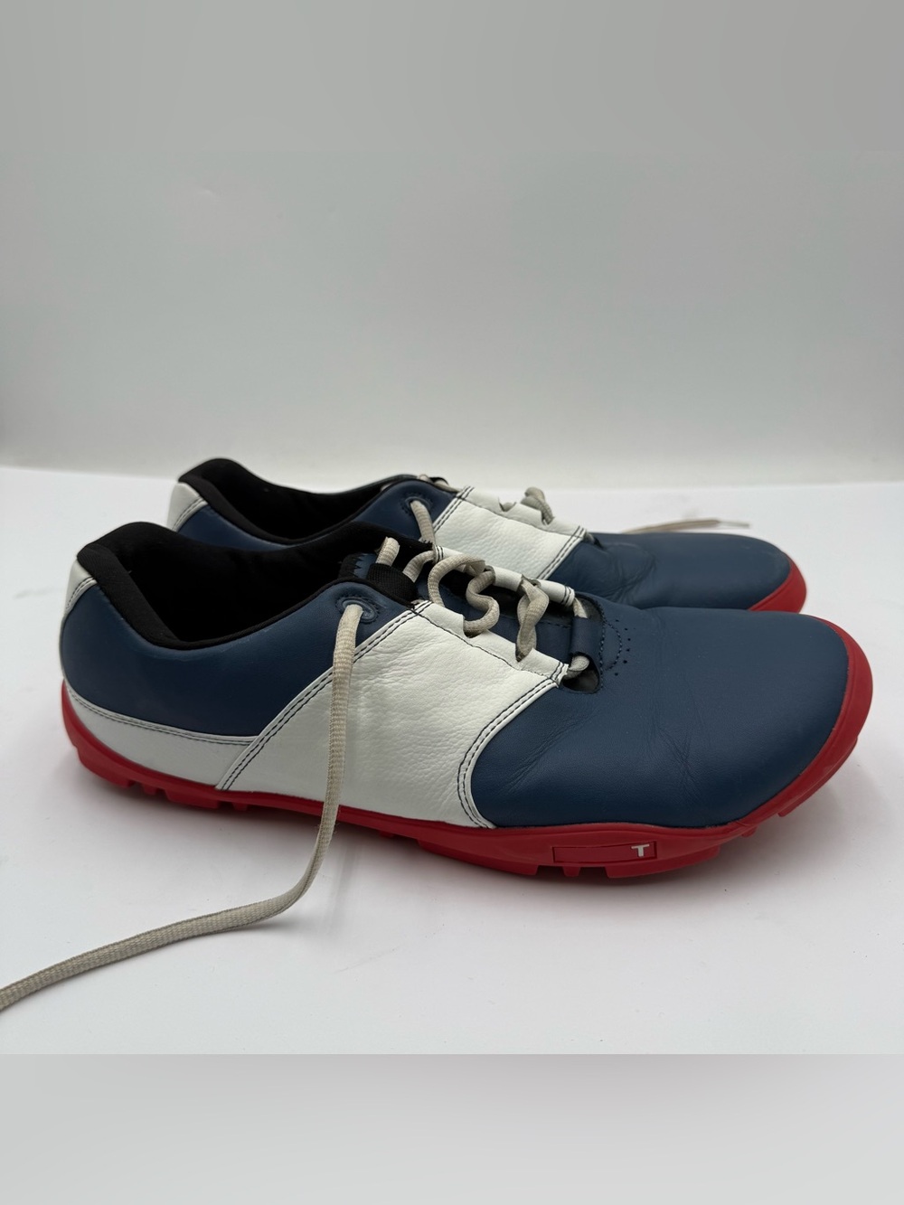 B45 TRUE Linkswear Original 1.2 OG Mens Sz 11 Golf Shoes Blue Leather Spikeless
